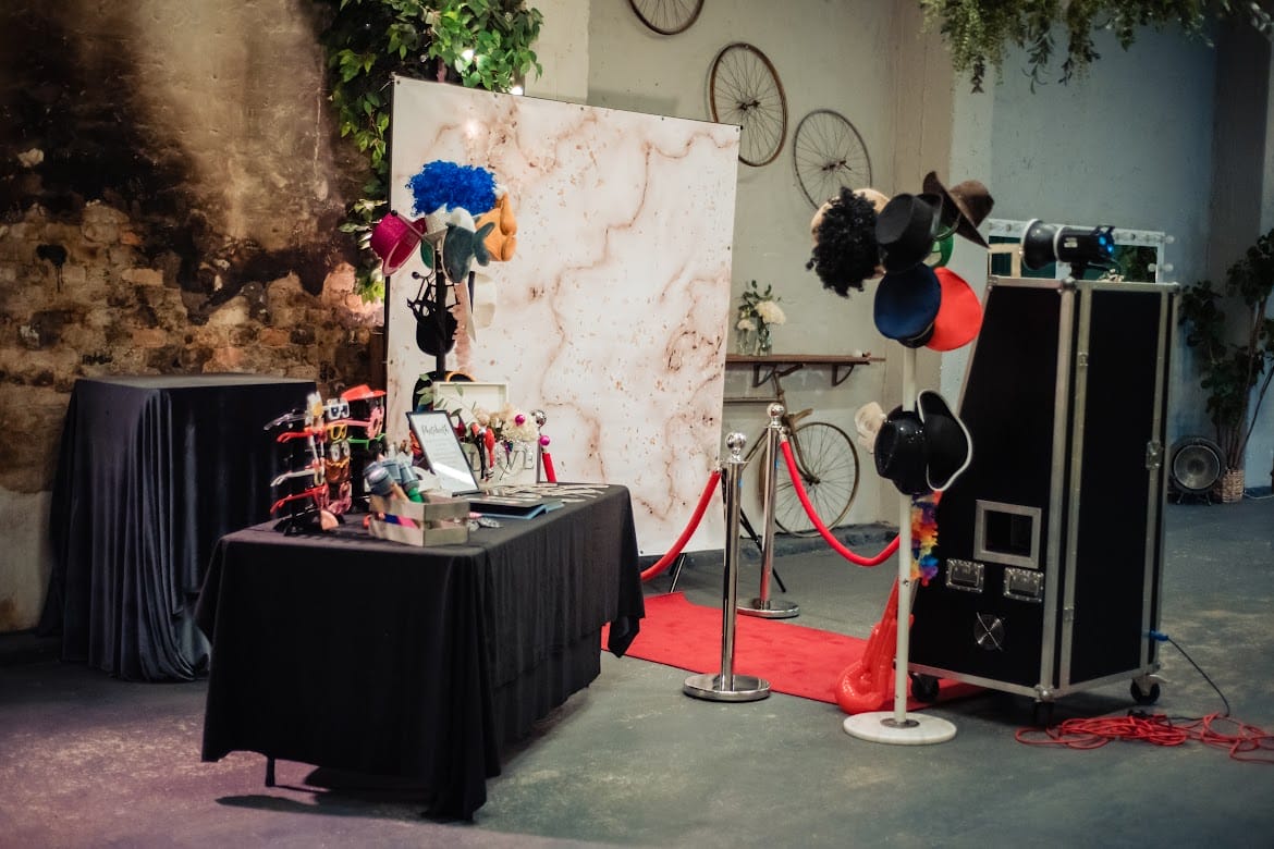 catch the moment photobooth setup